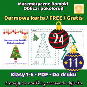 Darmowa Karta „Matematyczne Bombki” – Poziom Śmiałek